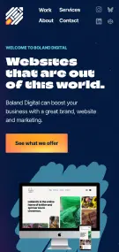 Screenshot of the homepage of undefined at mobile size
